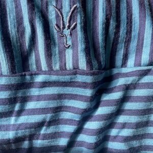 Ibex merino wool striped mini skirt